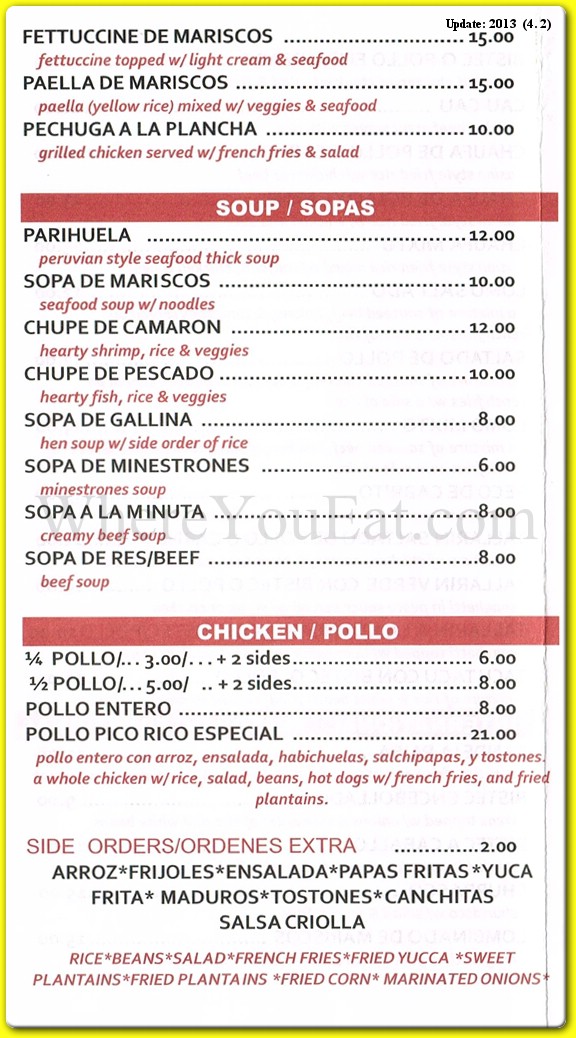 menu image