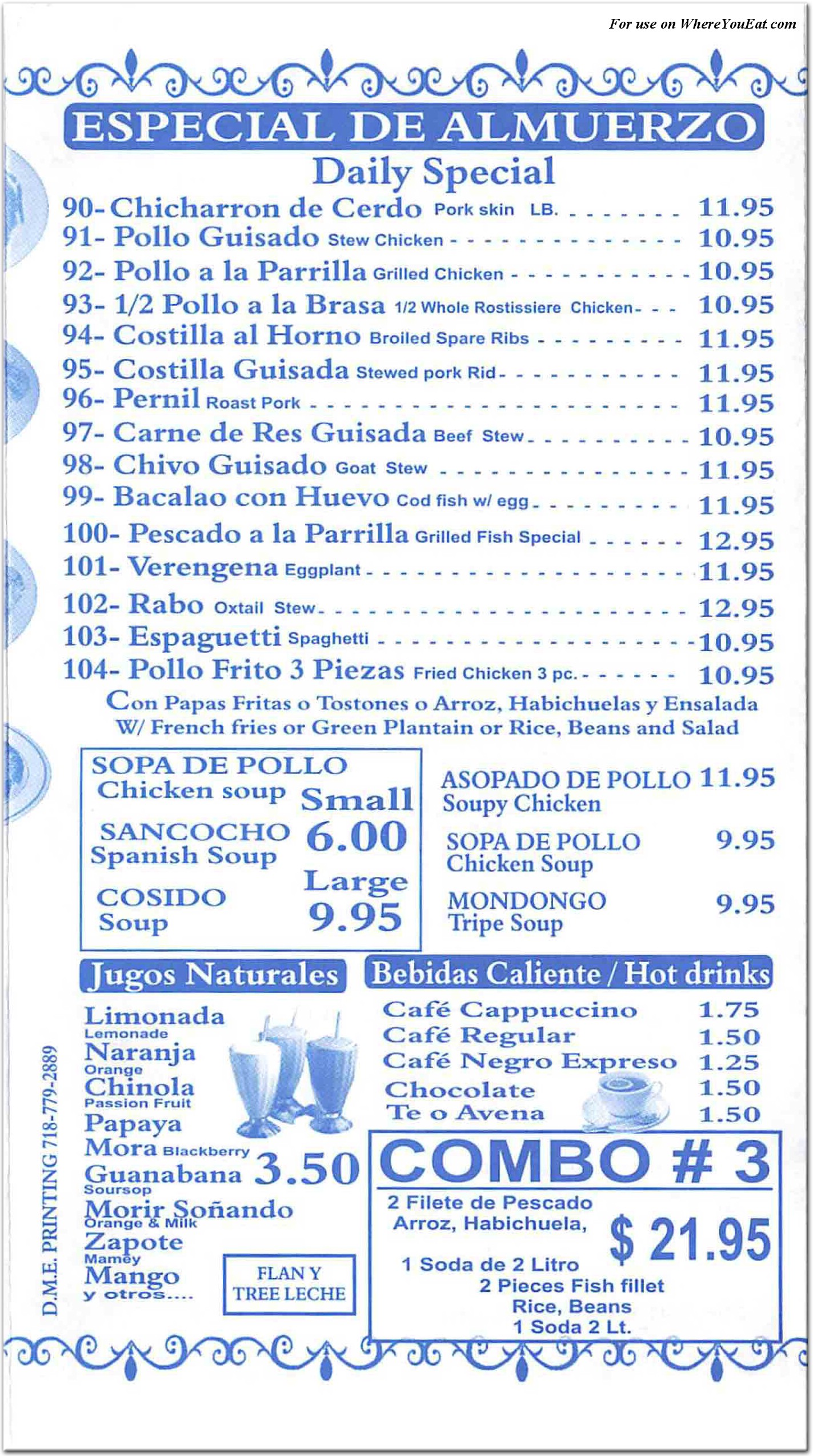 menu image