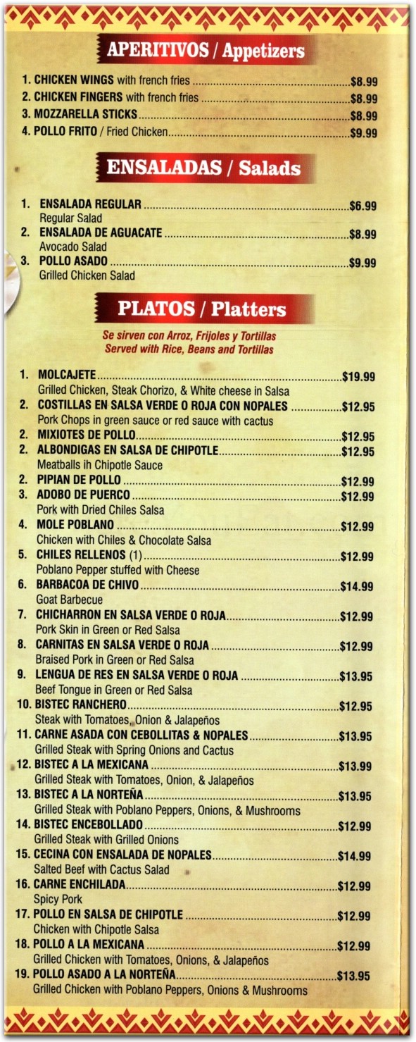 menu image