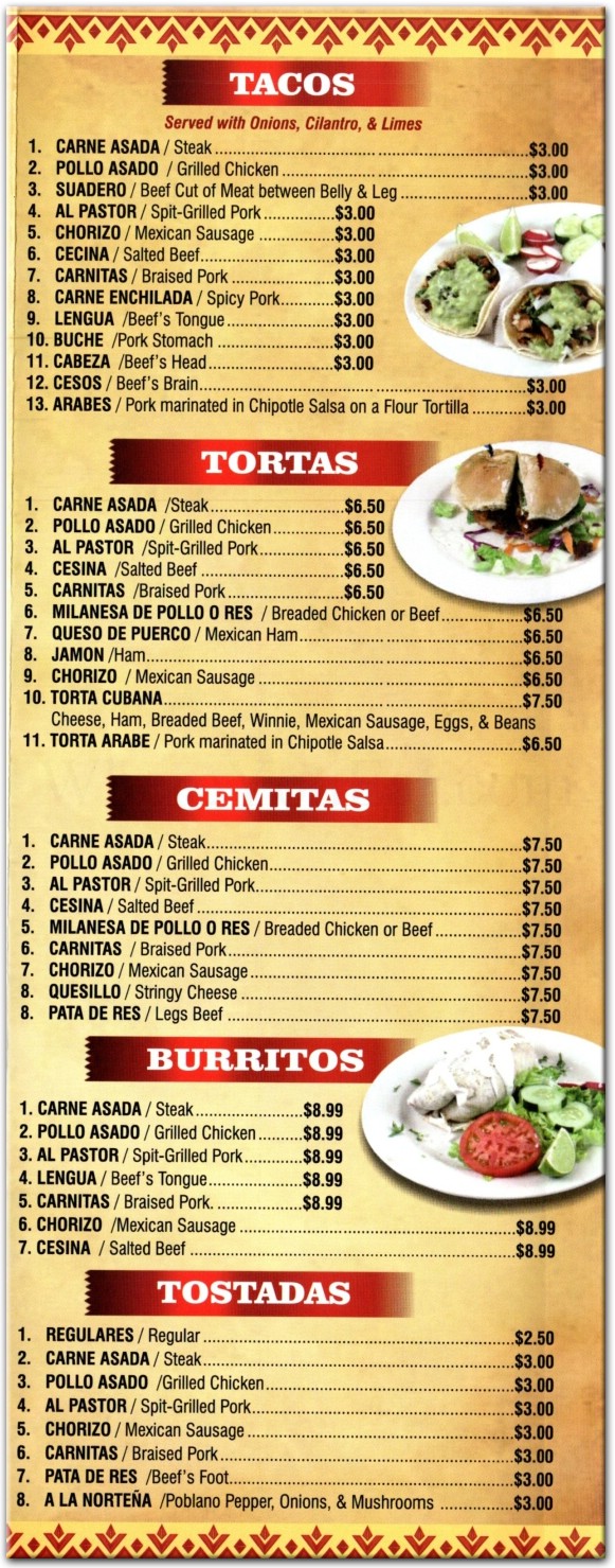 menu image