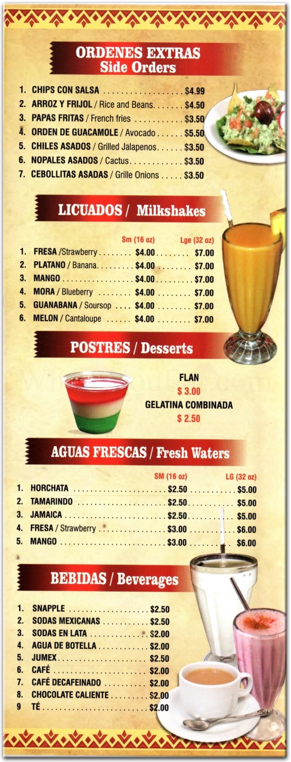 menu image