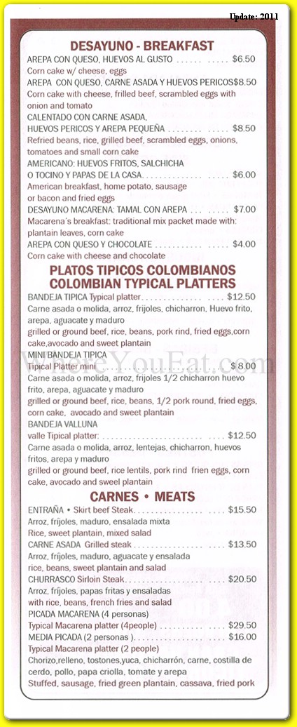 menu image