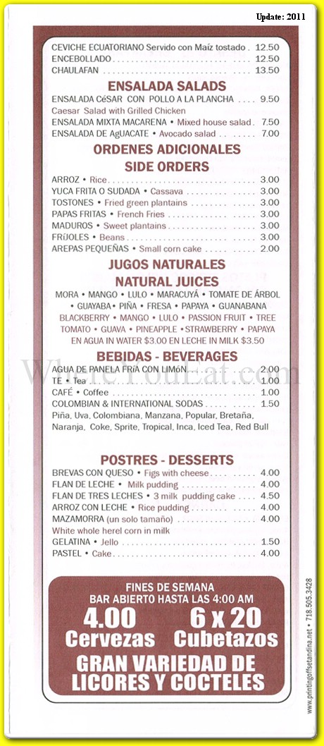 menu image