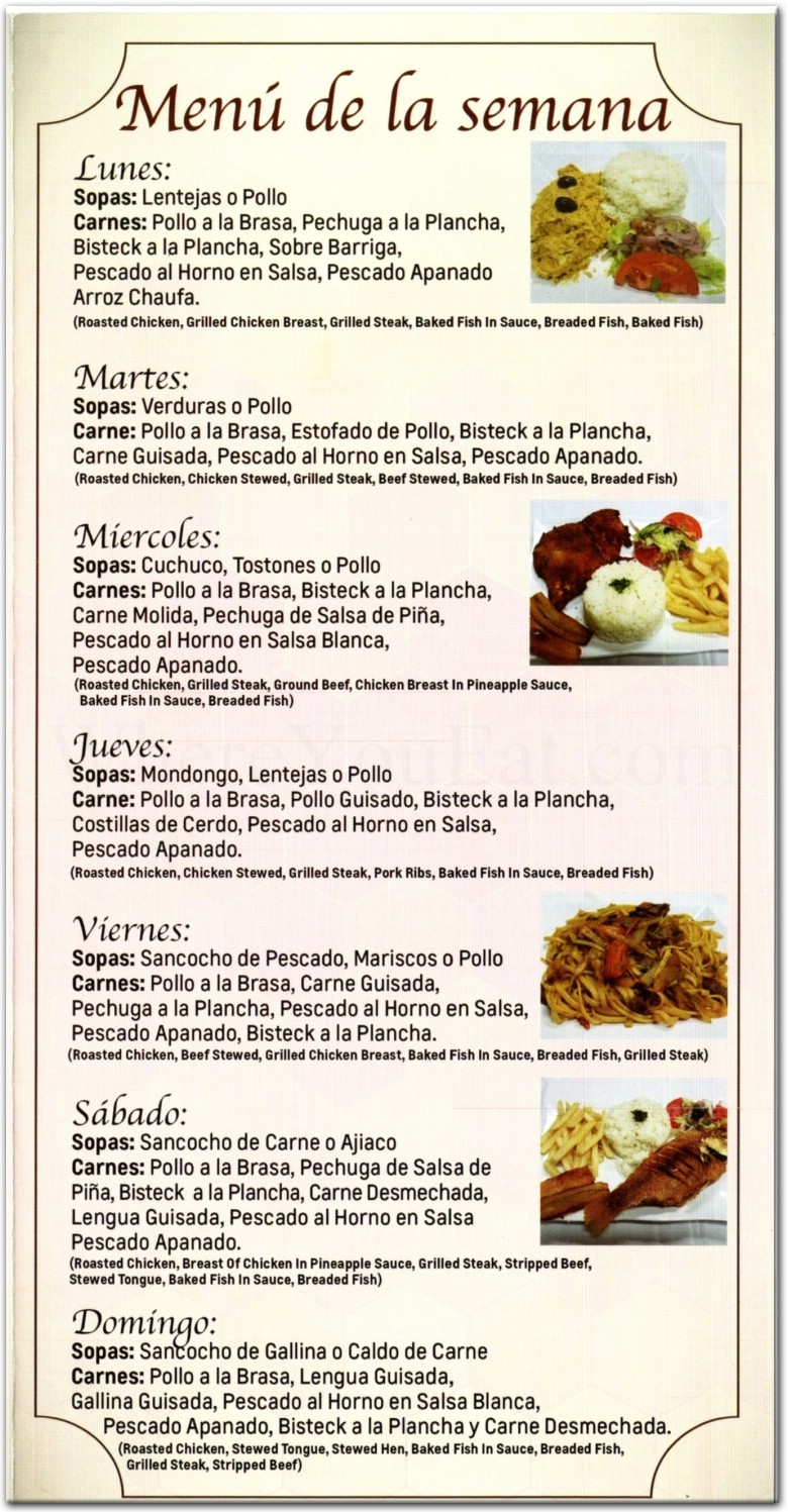 menu image