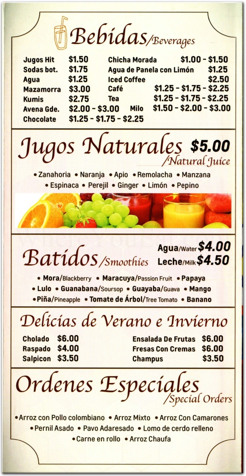 menu image