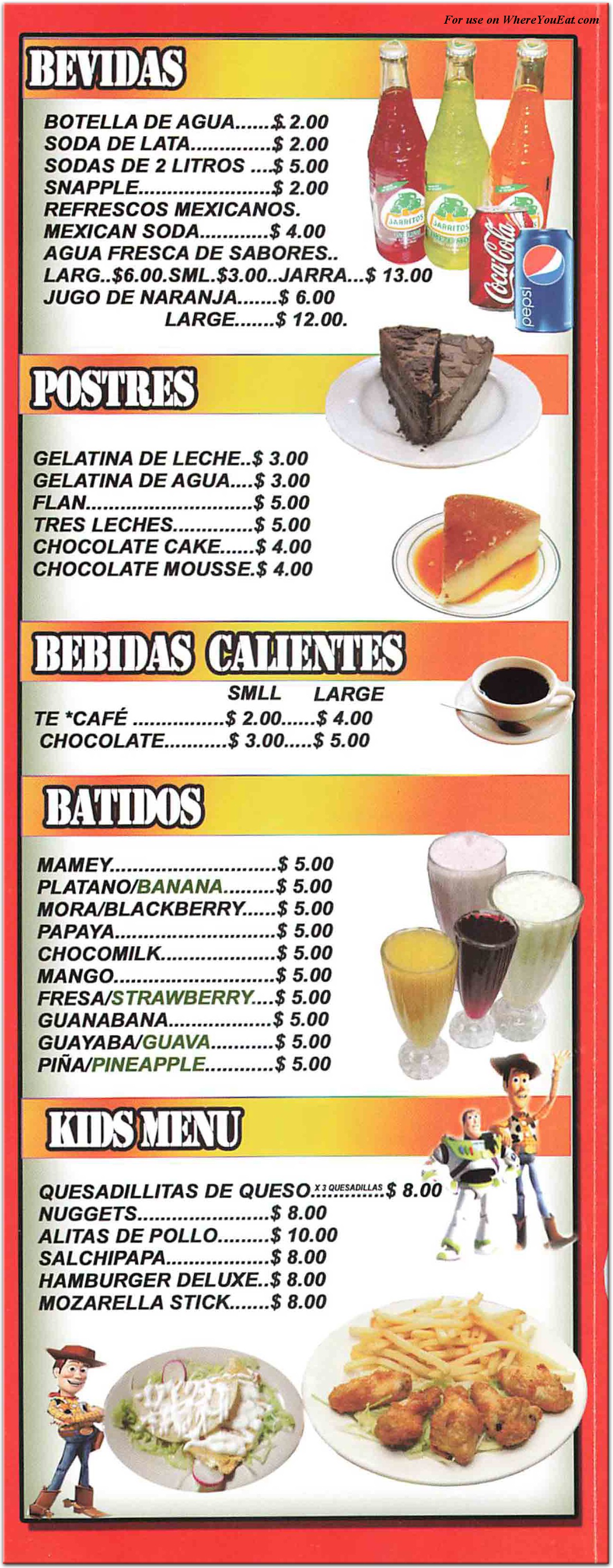 menu image