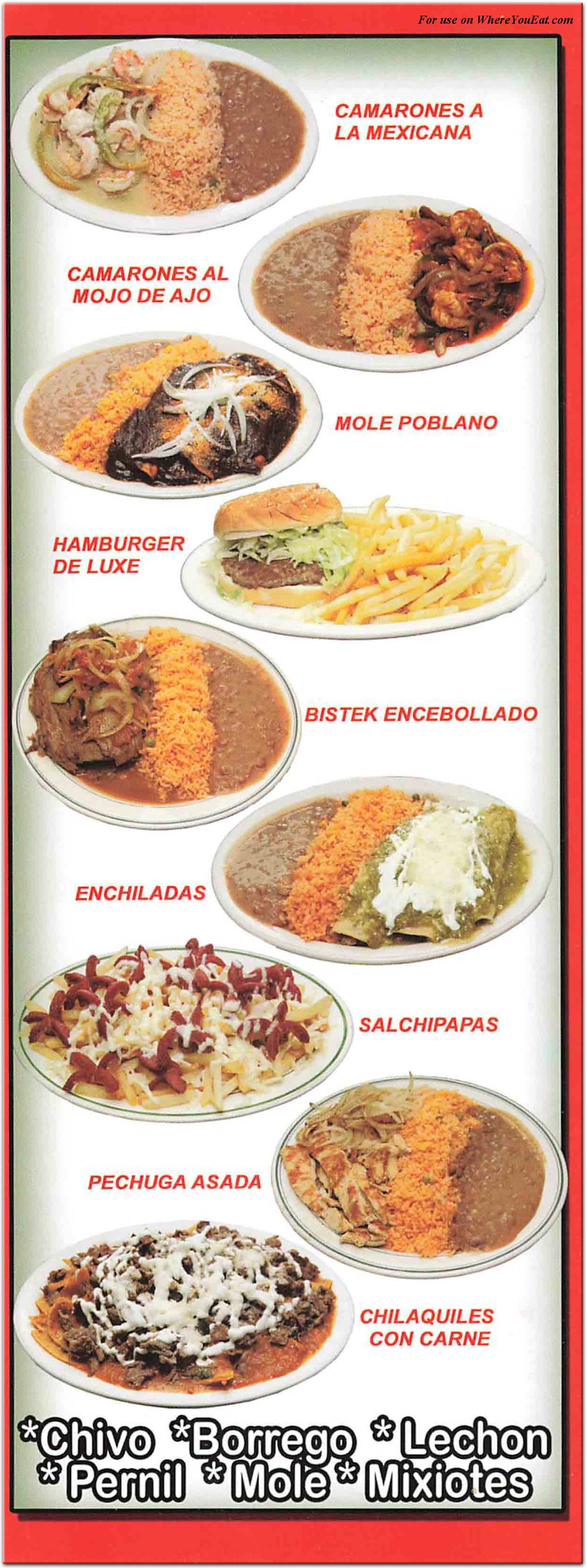 menu image