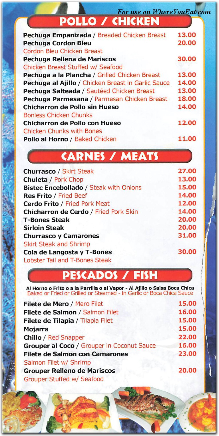 menu image