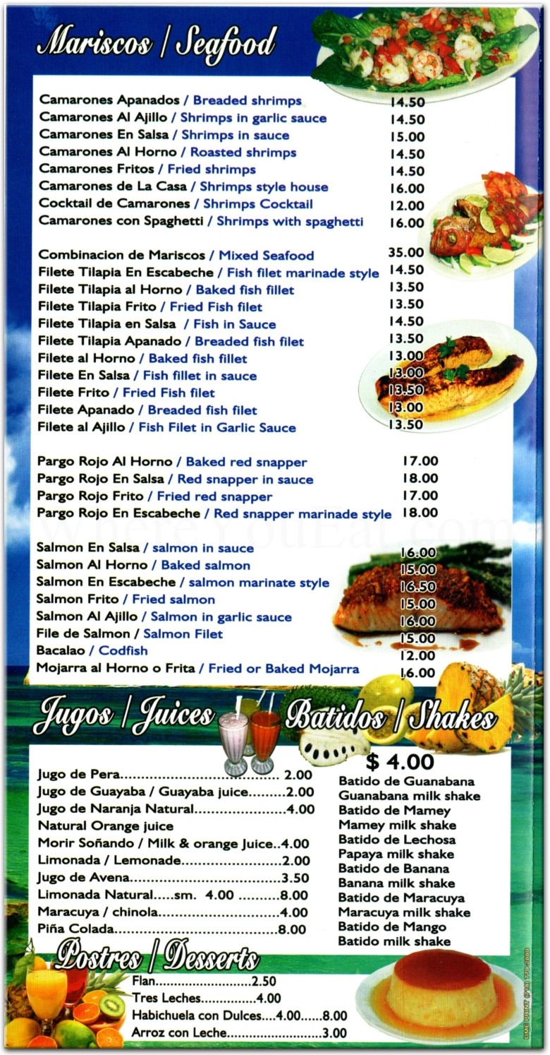 menu image