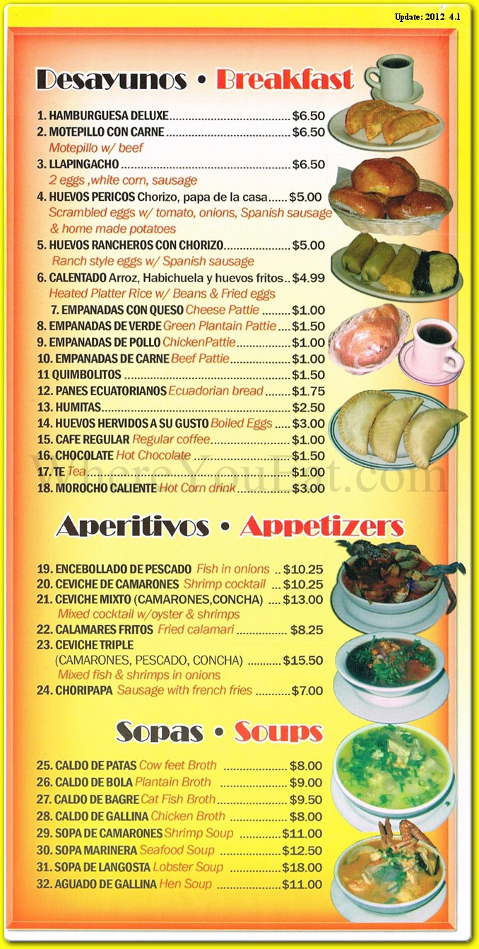 menu image