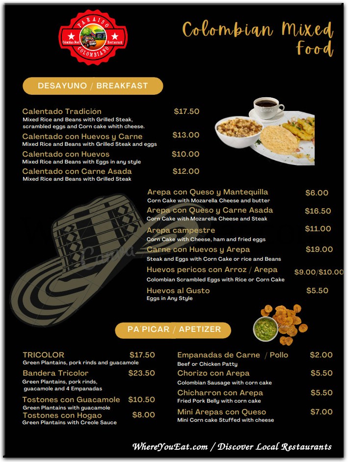 menu image