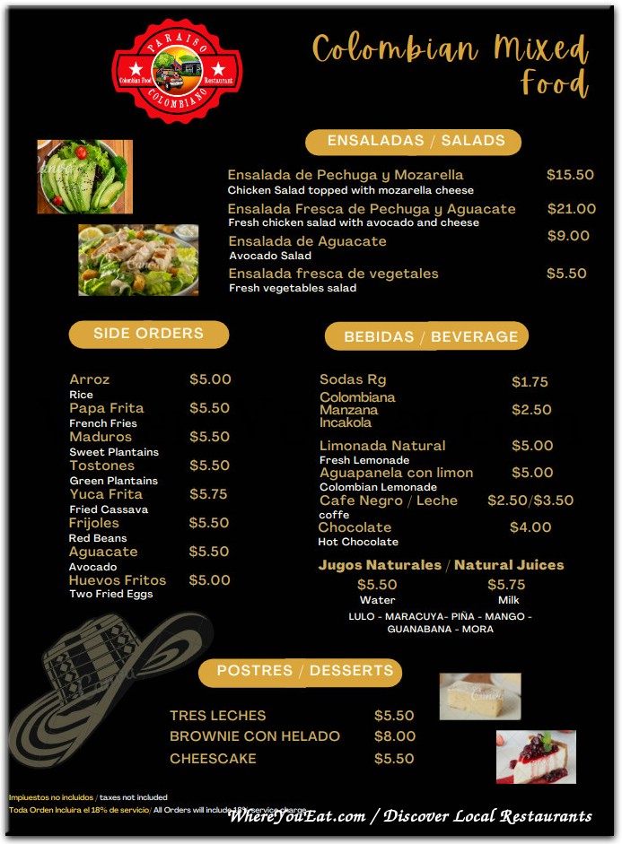 menu image