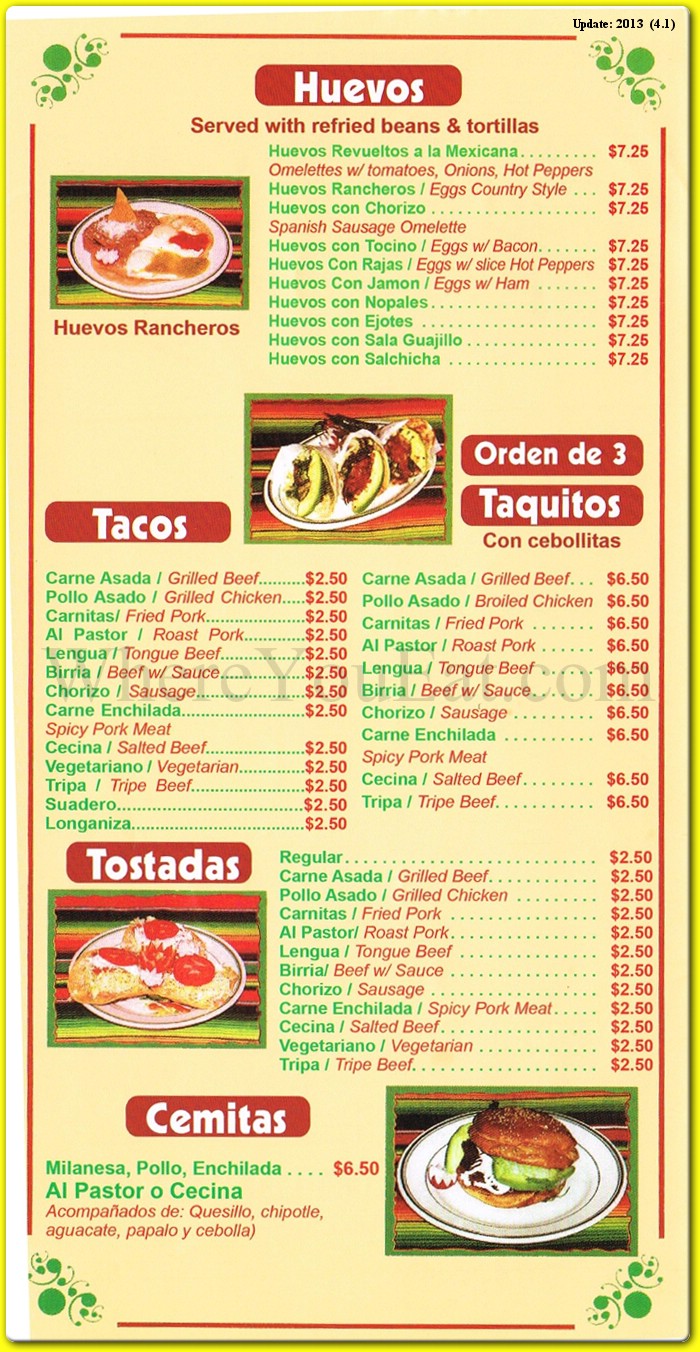 menu image