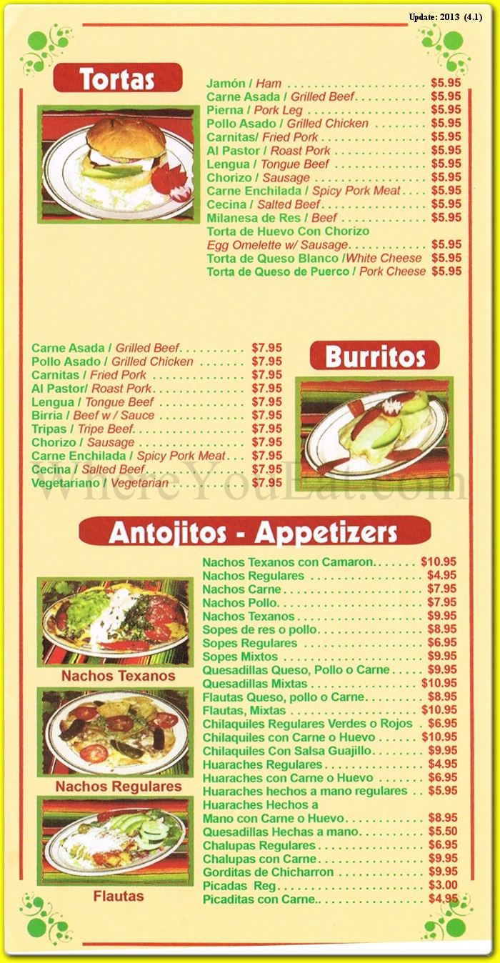 menu image