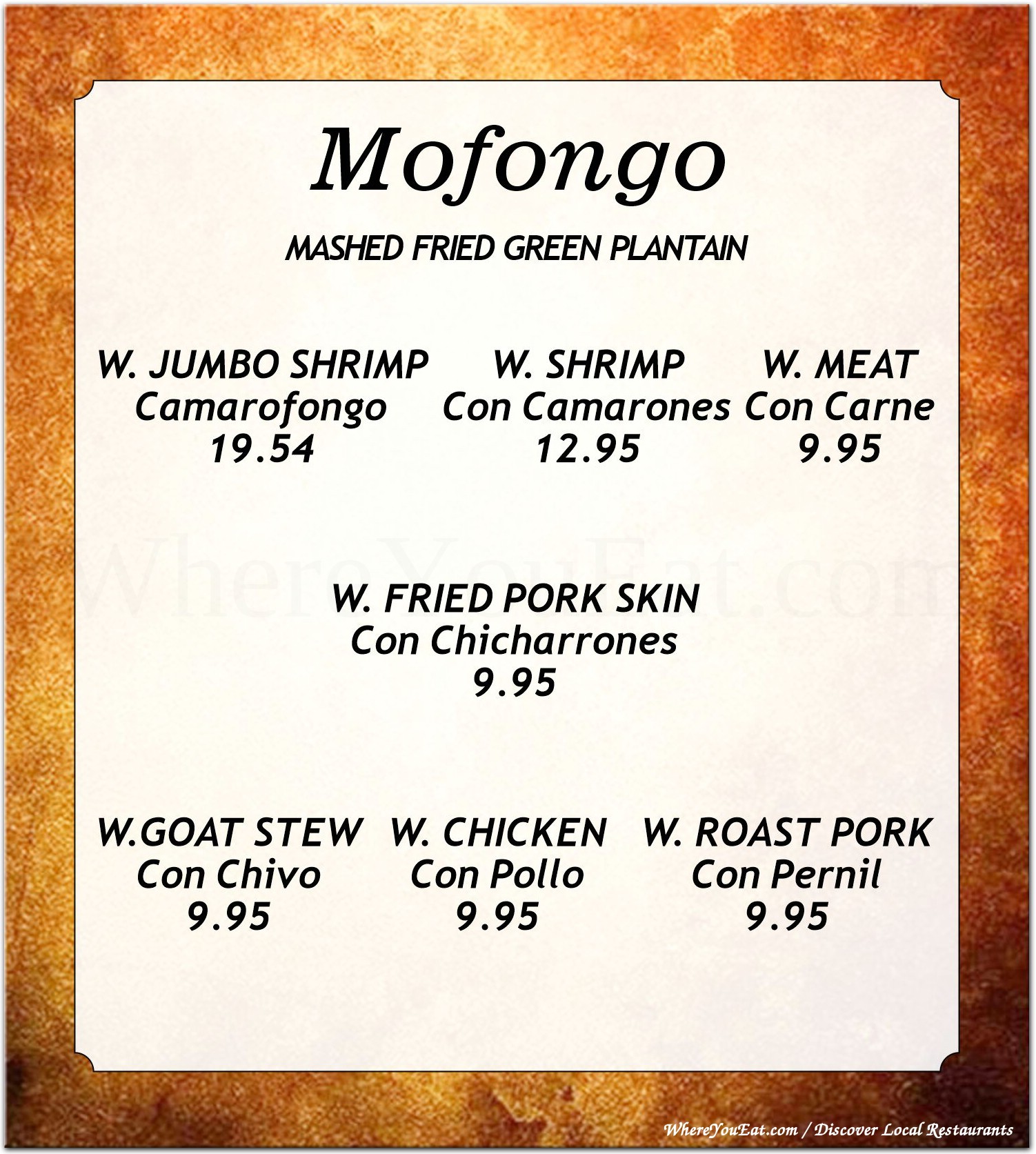 menu image