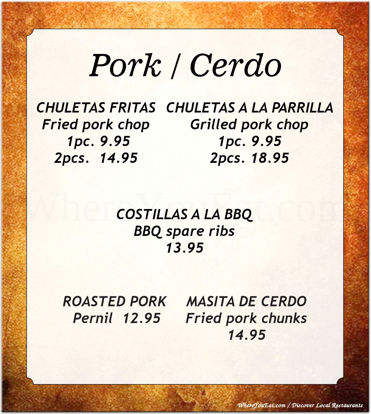 menu image