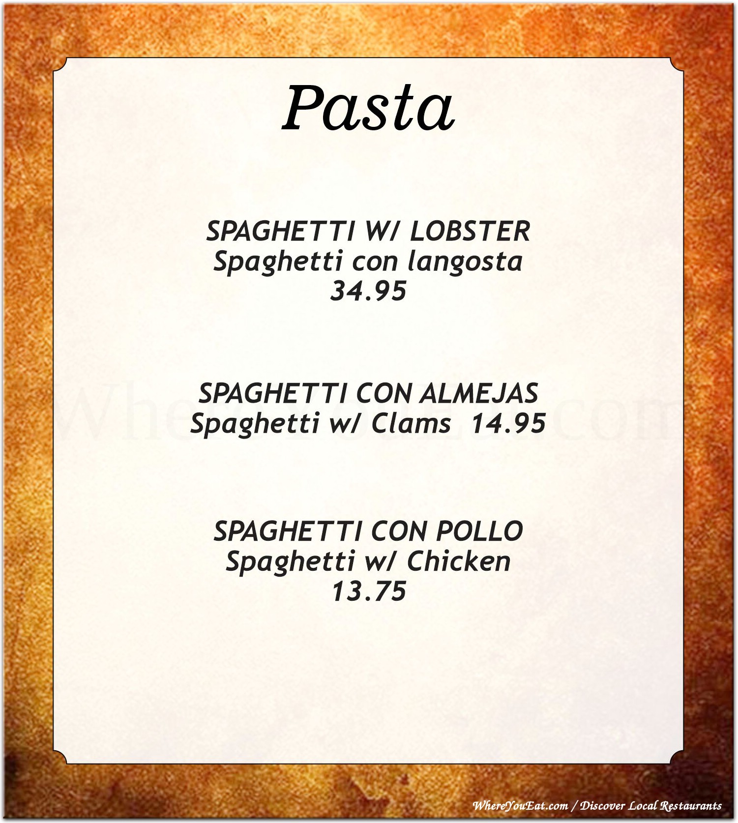 menu image