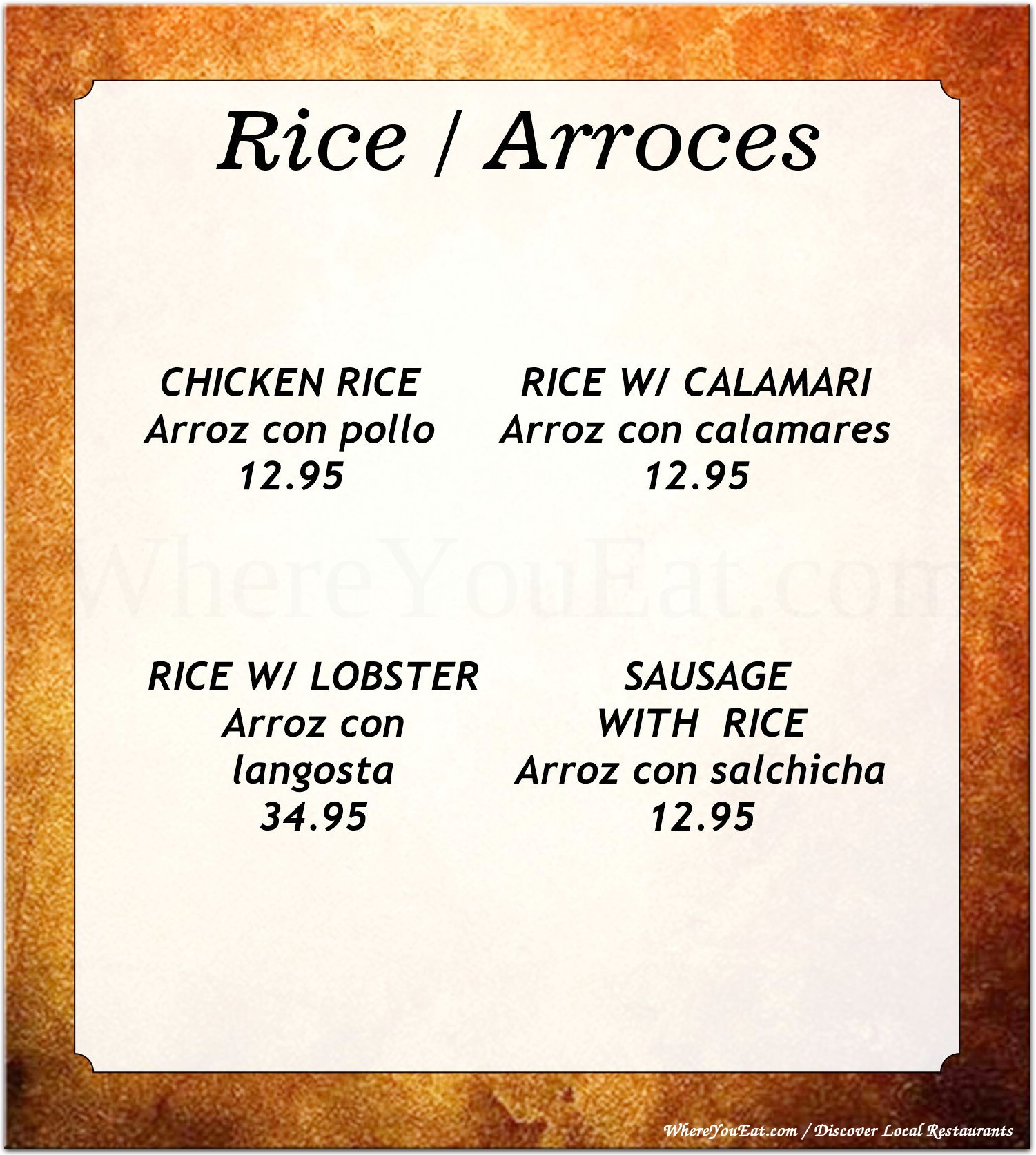 menu image