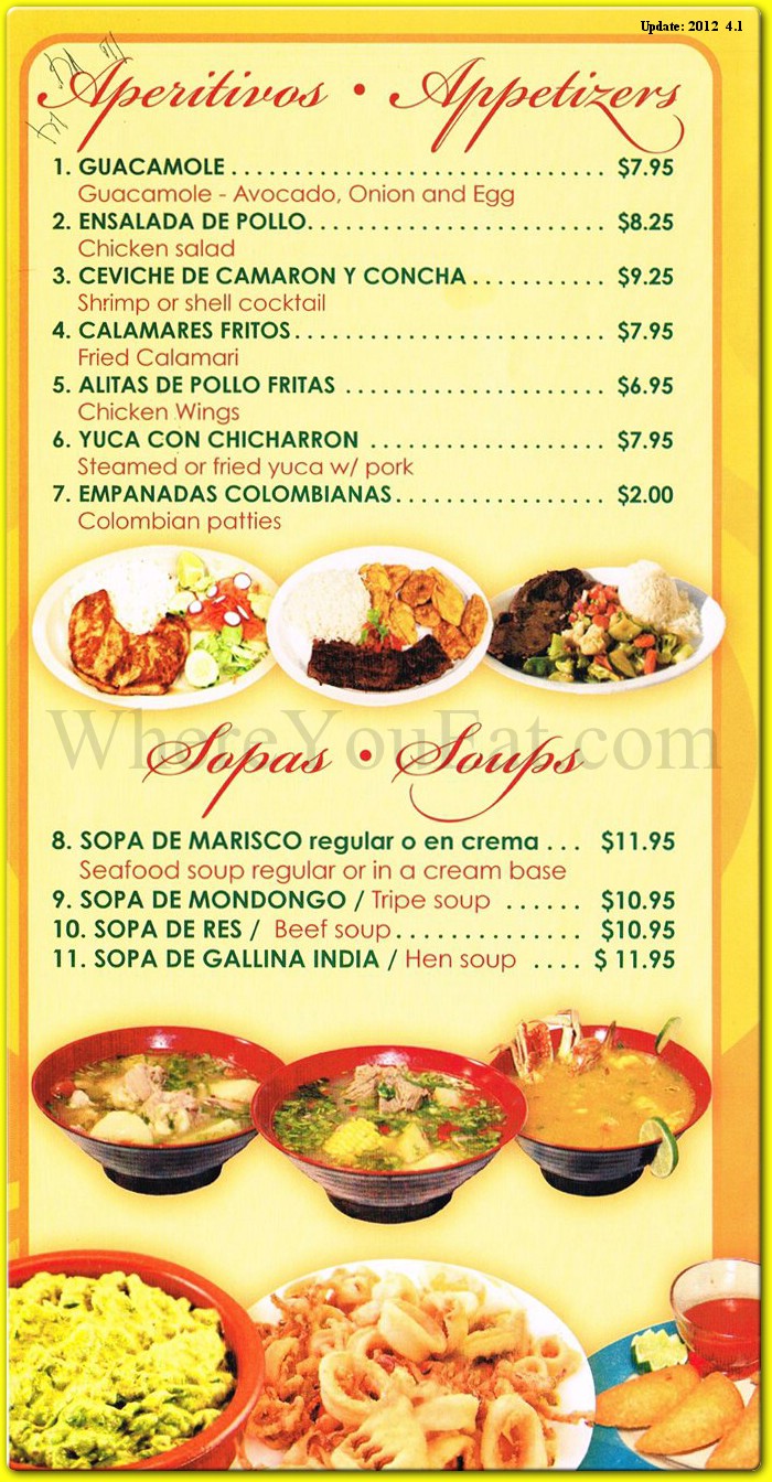 menu image