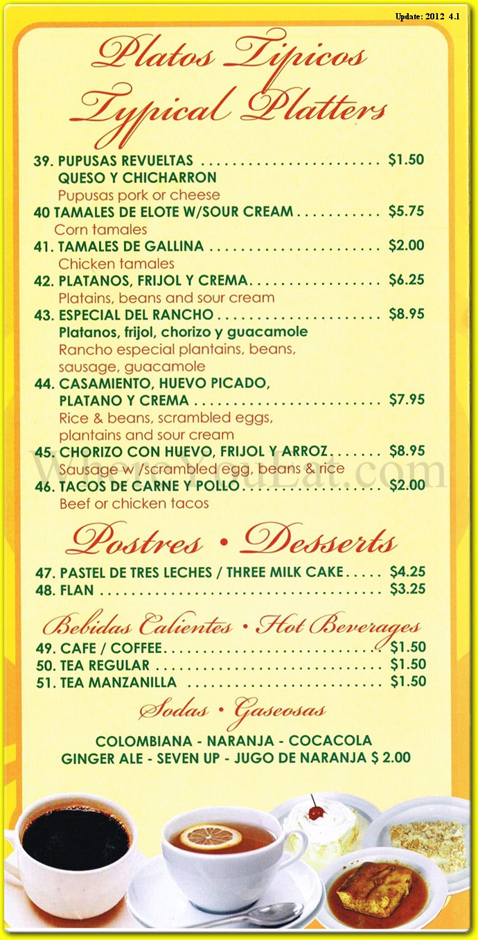 menu image