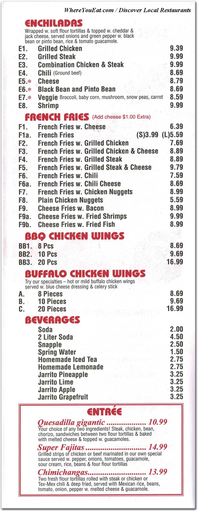 menu image