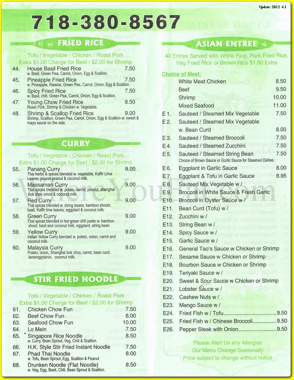 menu image