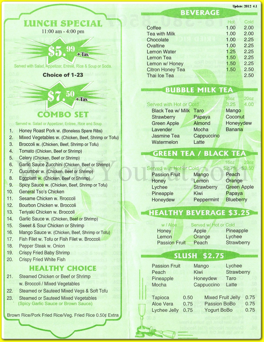 menu image