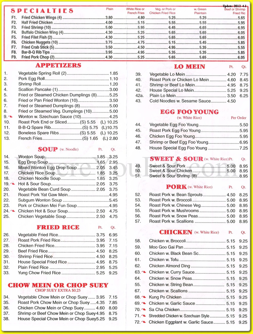 menu image