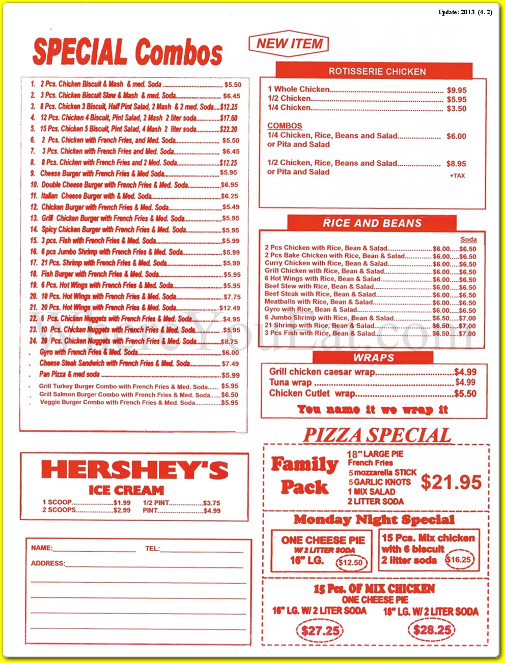 menu image