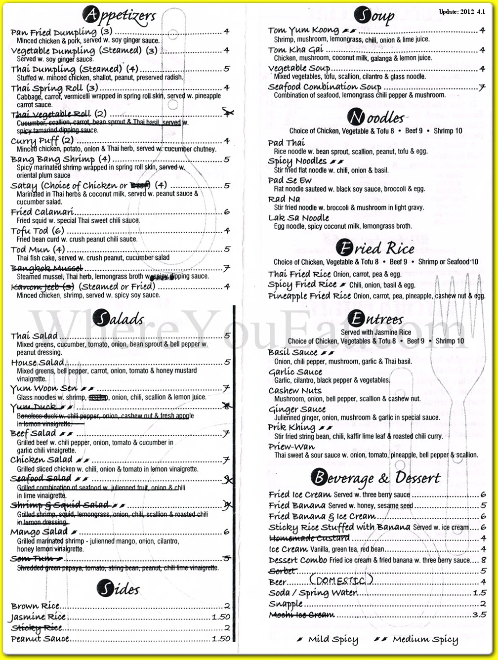 menu image