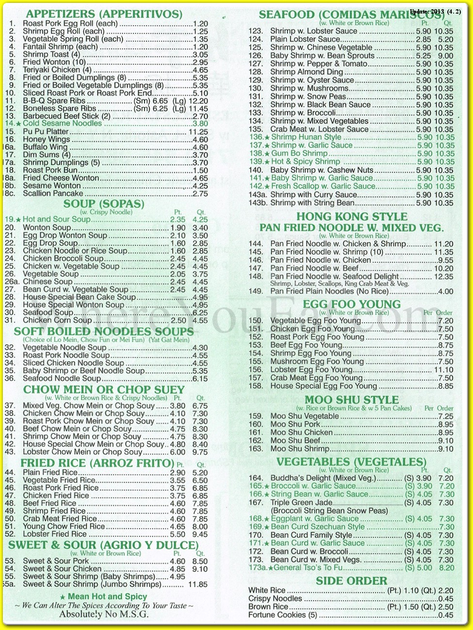 menu image