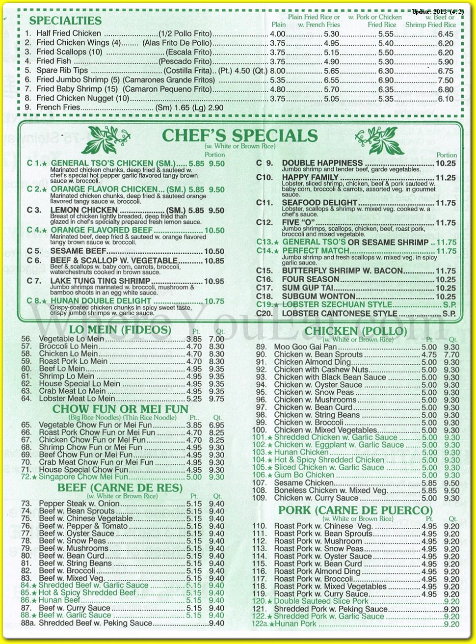 menu image