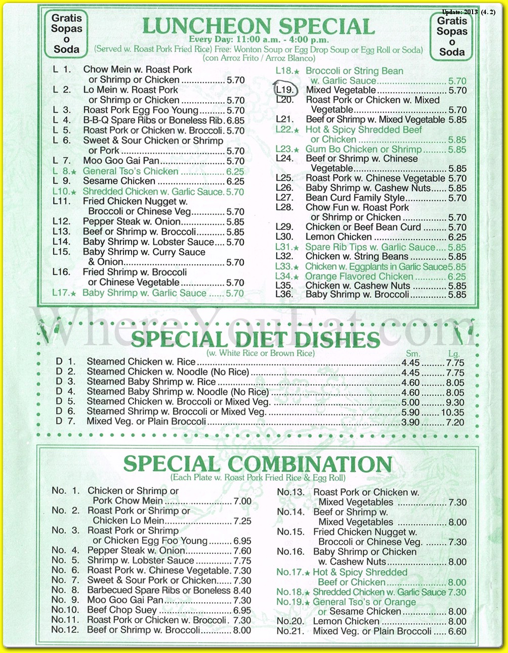 menu image