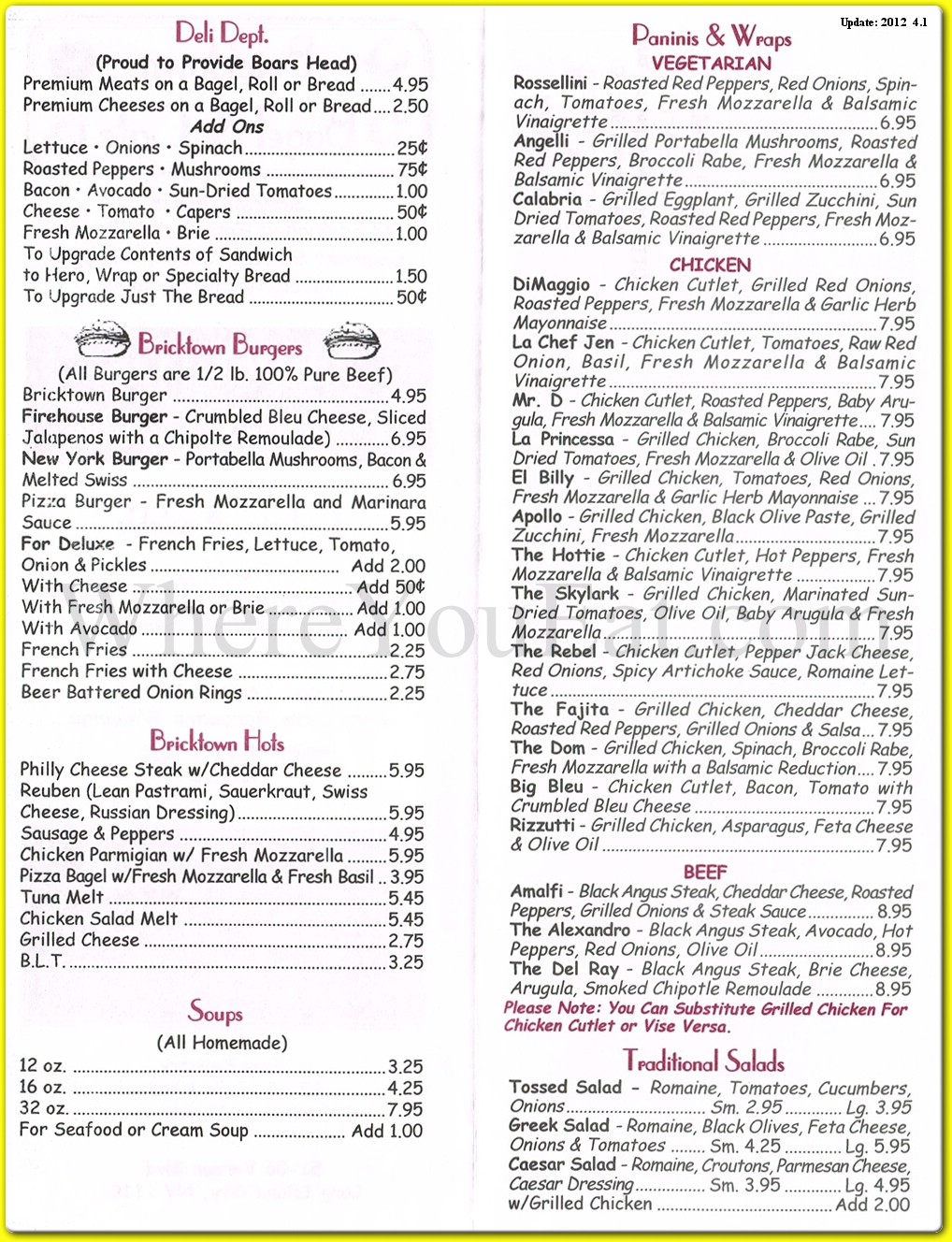 menu image