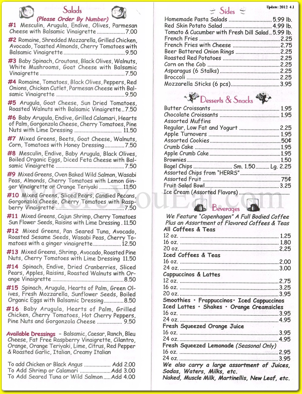 menu image