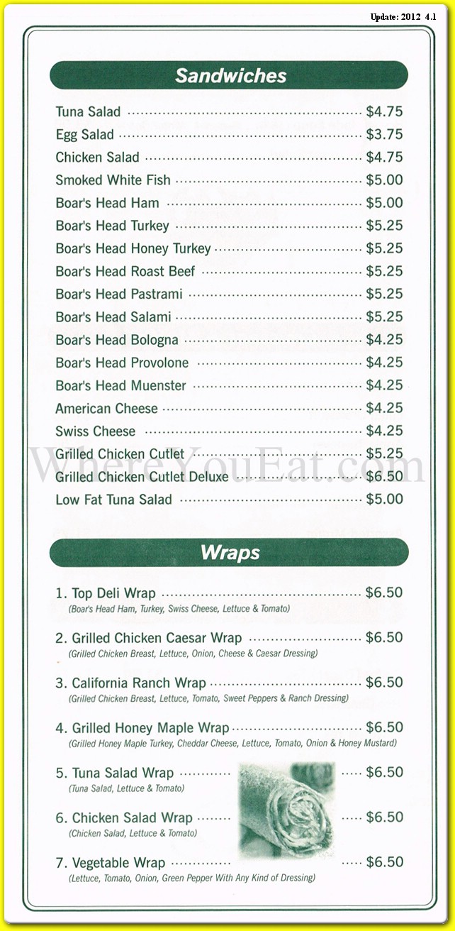 menu image