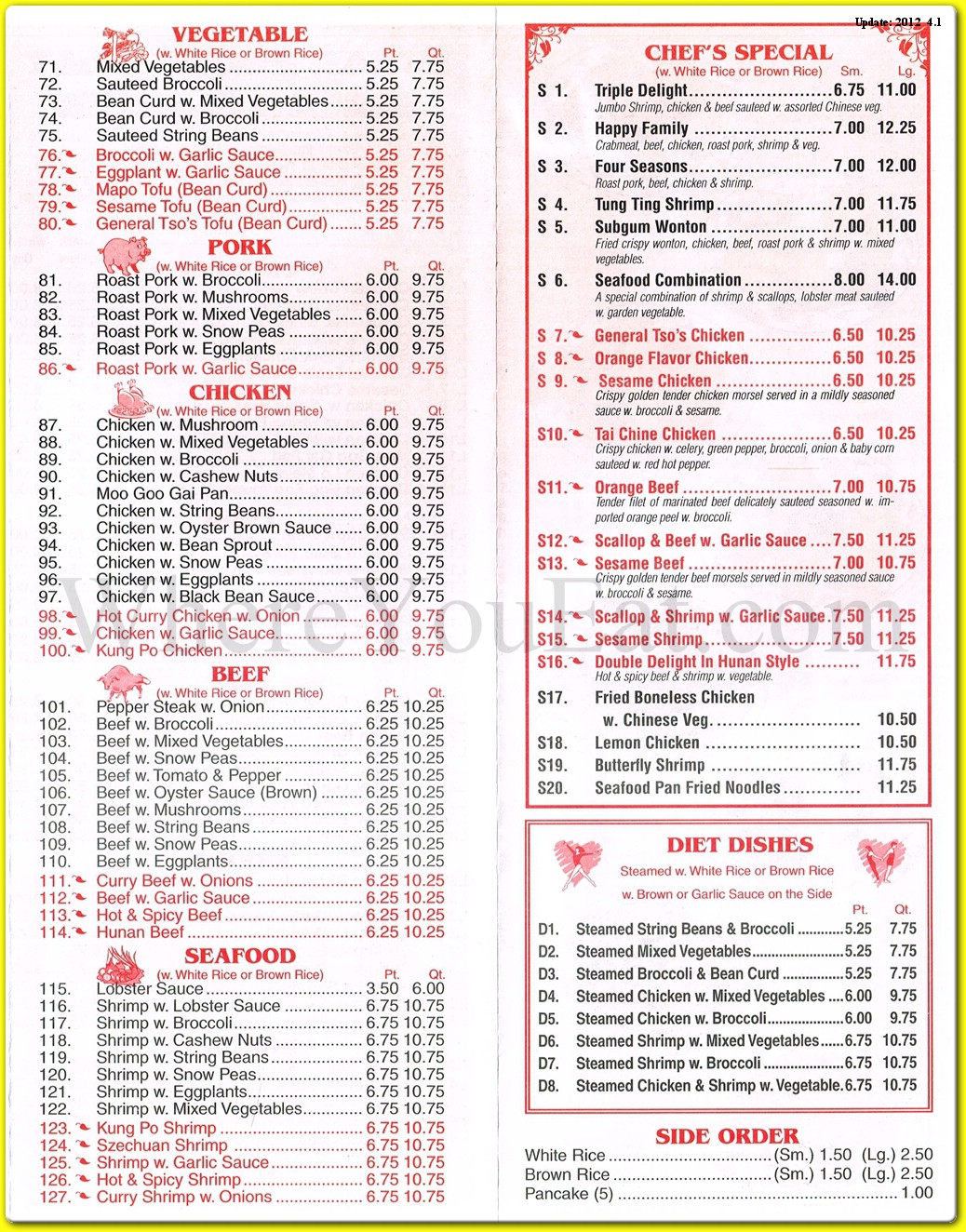 menu image