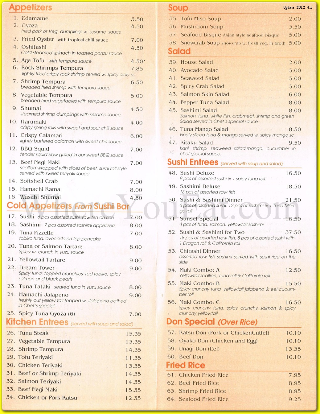 menu image