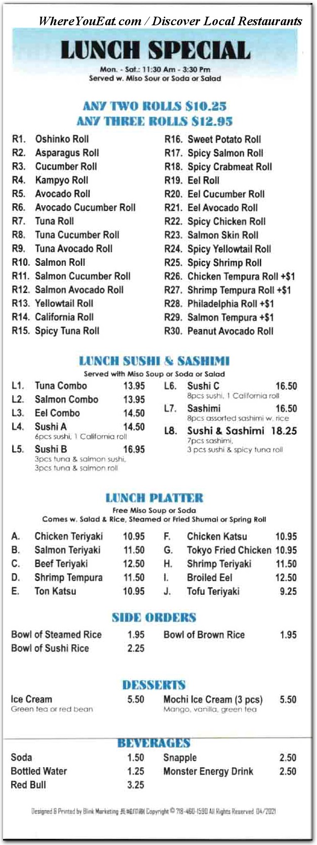 menu image