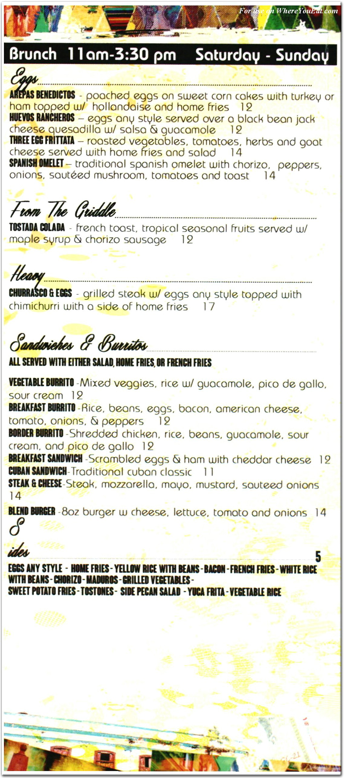 menu image