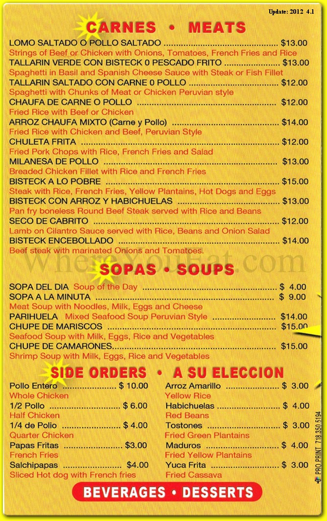 menu image