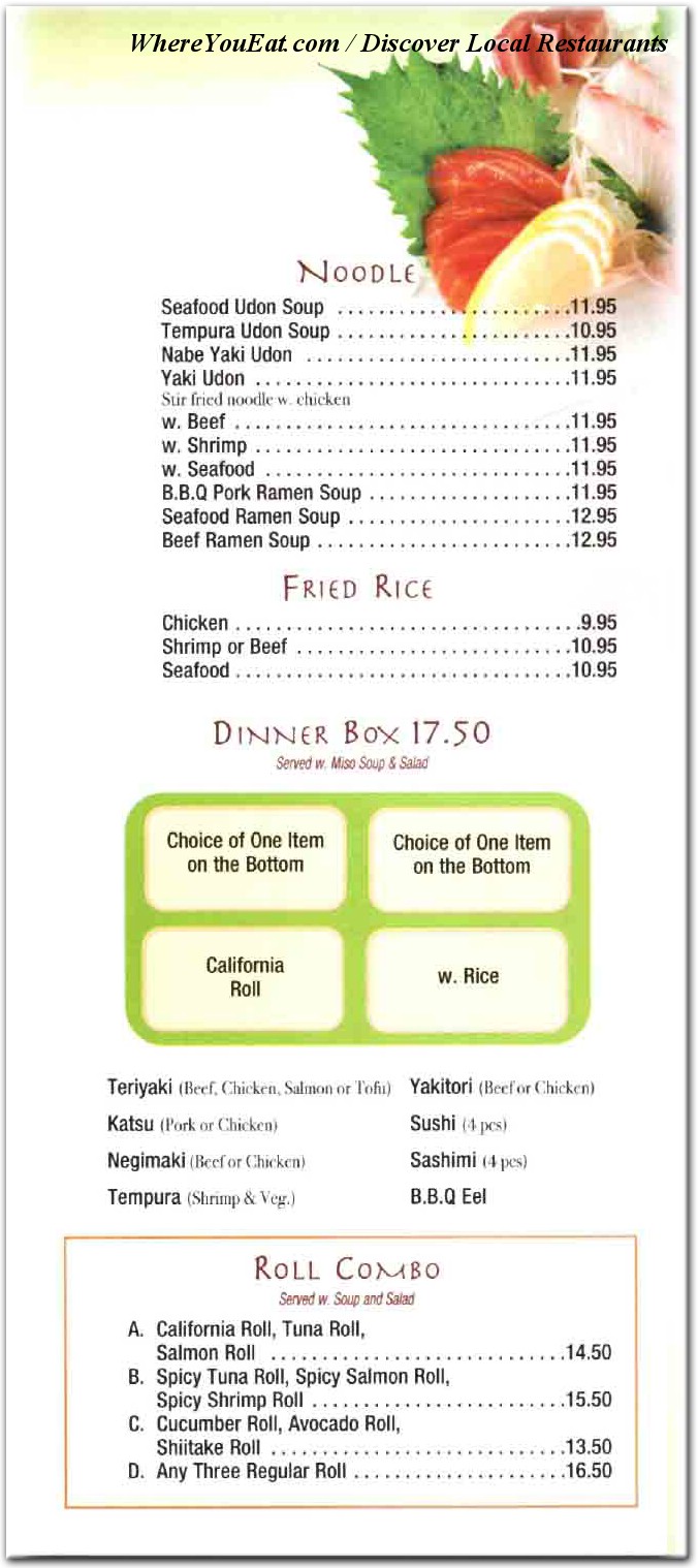 menu image