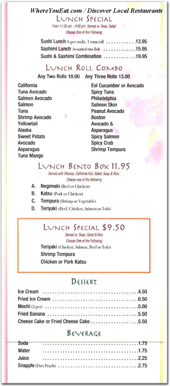 menu image