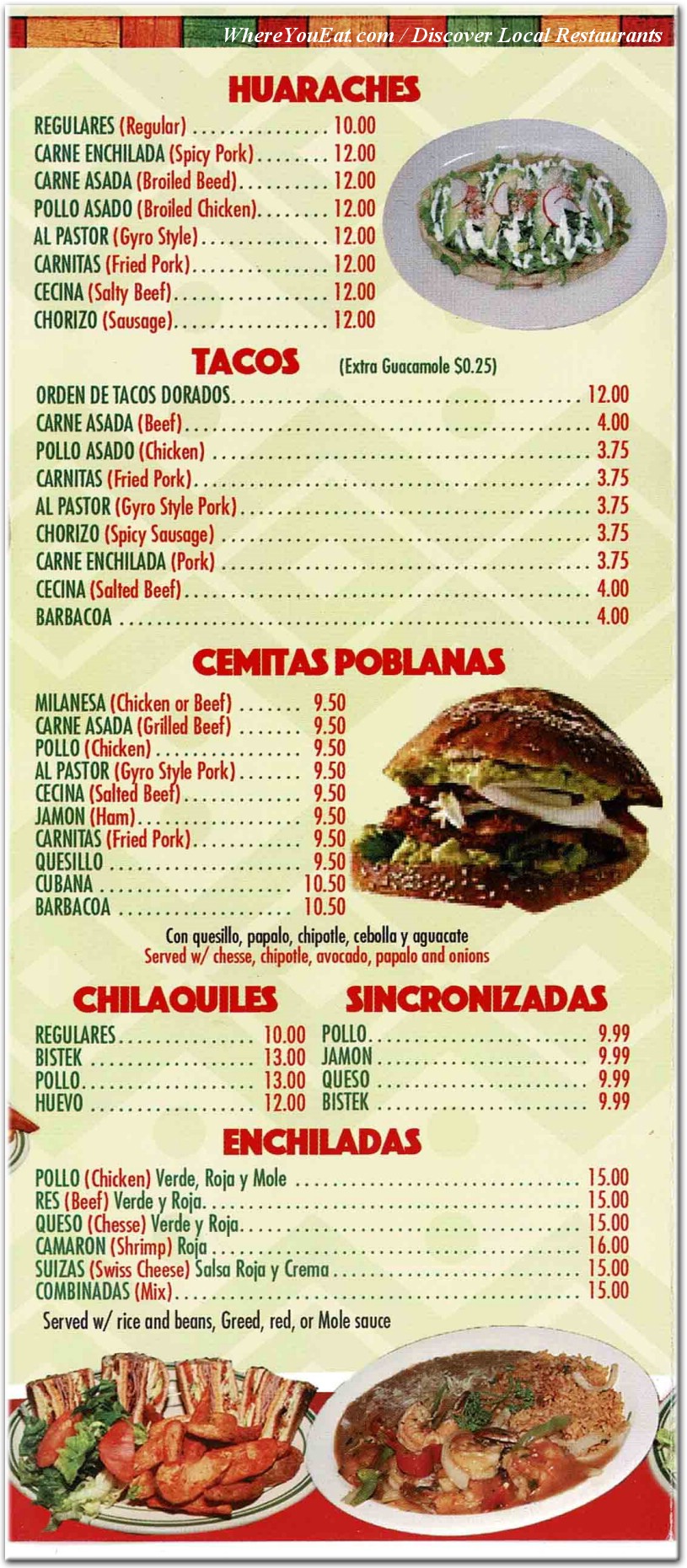 menu image