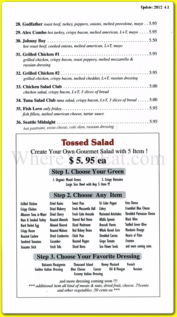 menu image