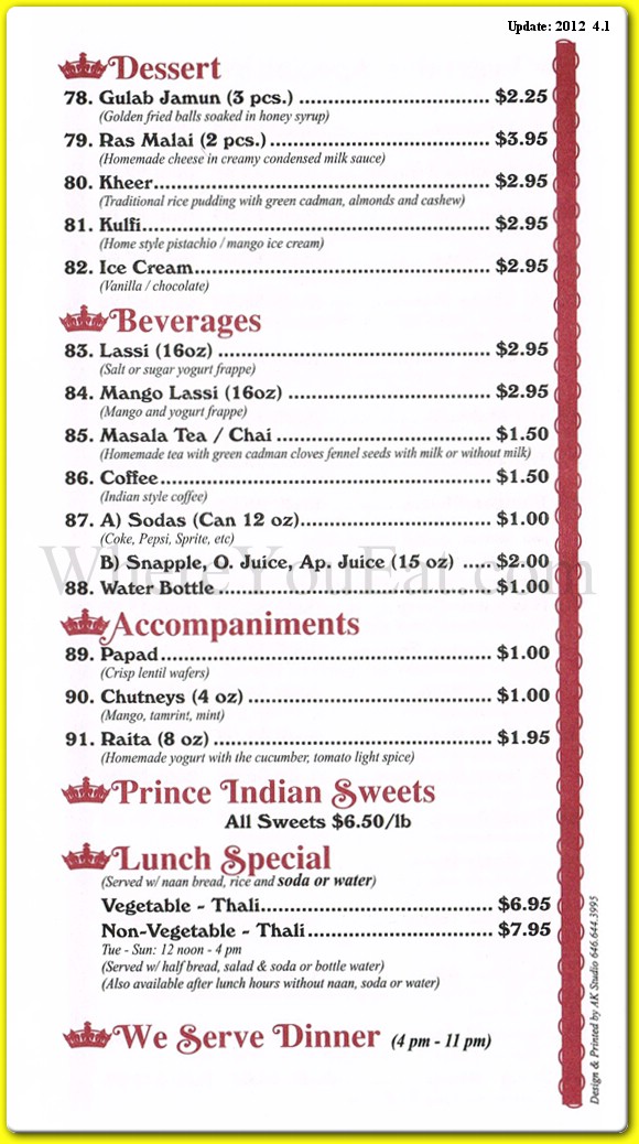 menu image