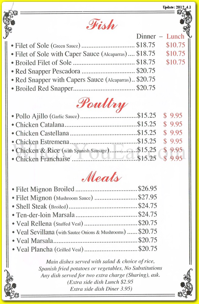 menu image