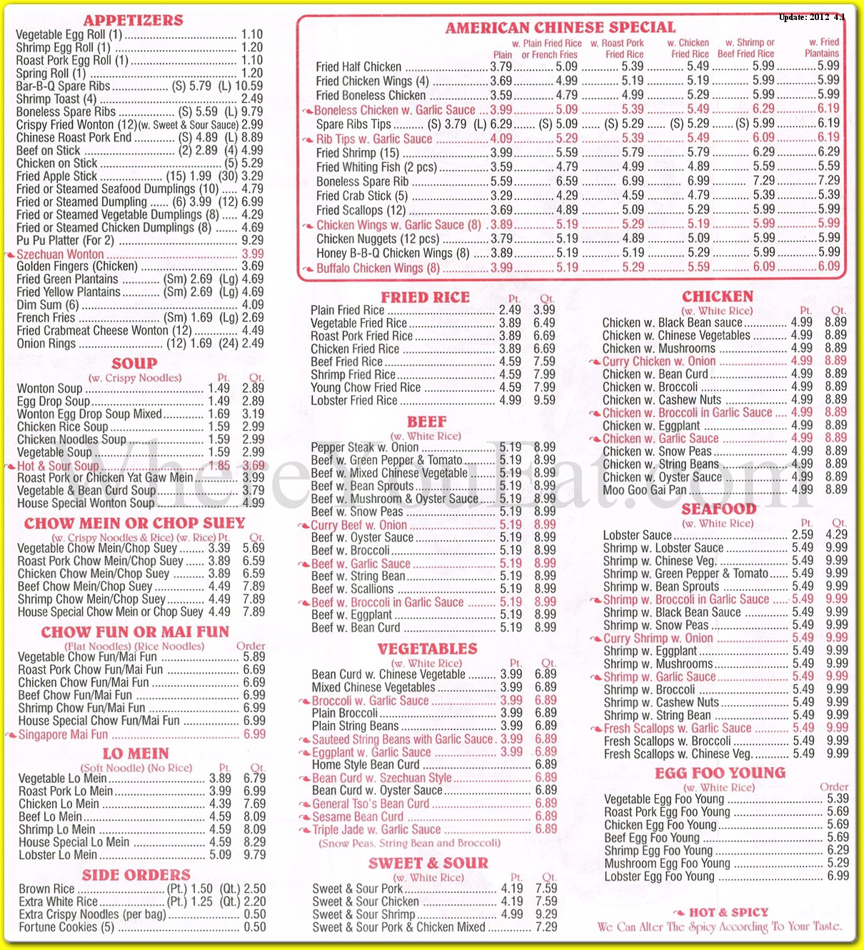 menu image