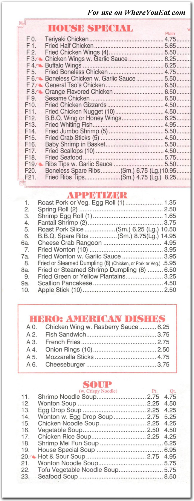 menu image