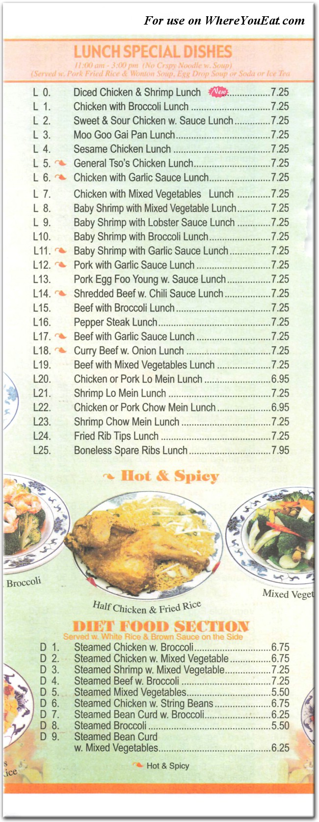 menu image